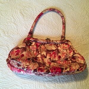 Satin Floral Purse